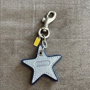 COACH Leather Star Bag Charm / keychain